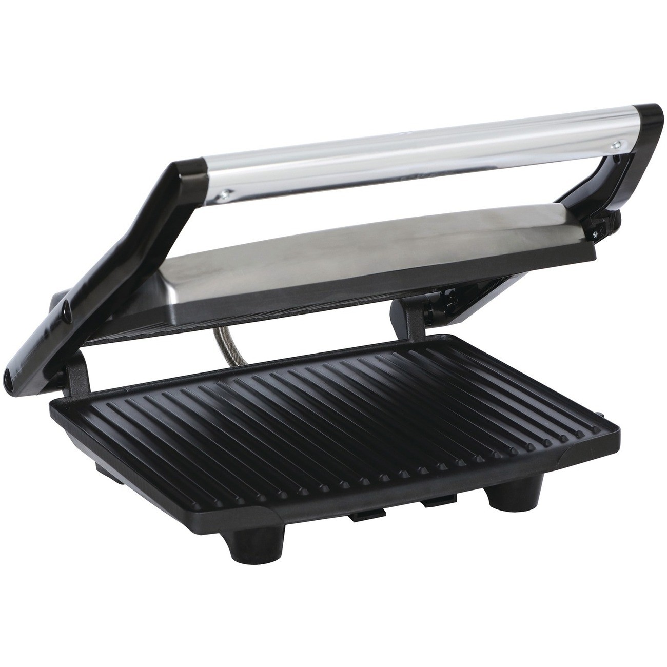 Brentwood TS651 Compact Non-Stick Panini Press 1400W Silver/Black