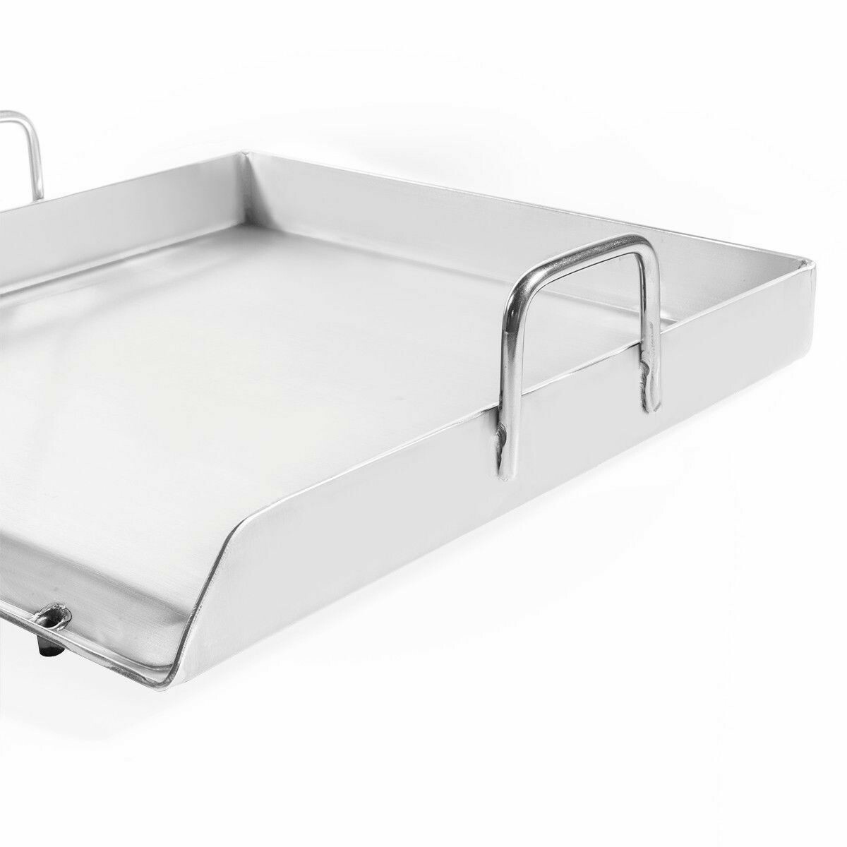 Heavy Duty 18-1/2 x 18-1/2 SS Griddle Grill Comal Plancha for Single Burner