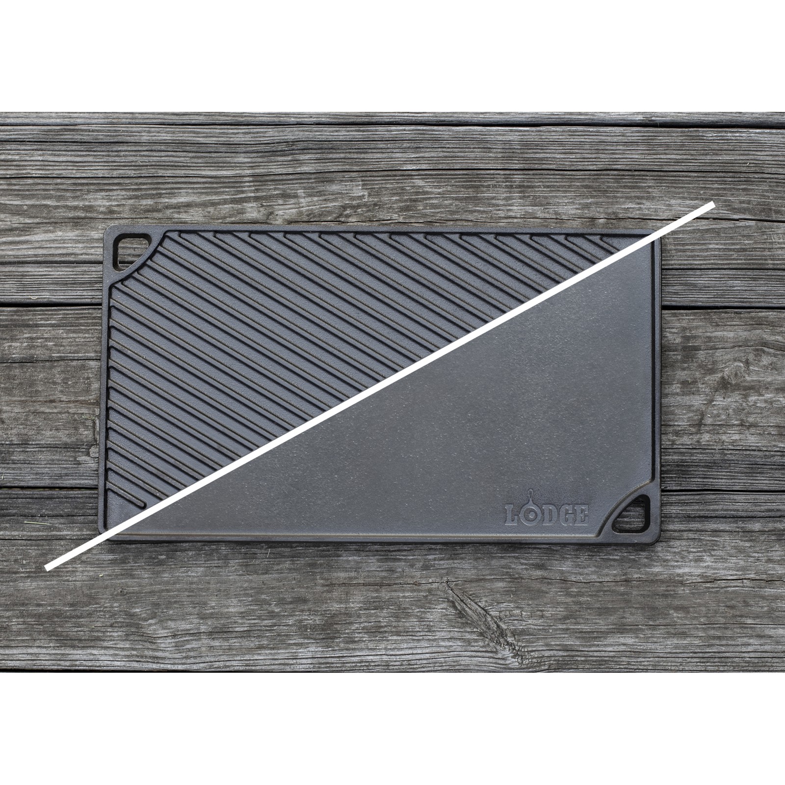 Lodge Reversible Cast Iron Grill/Griddle Pan, 16.75in. x 9.5in.