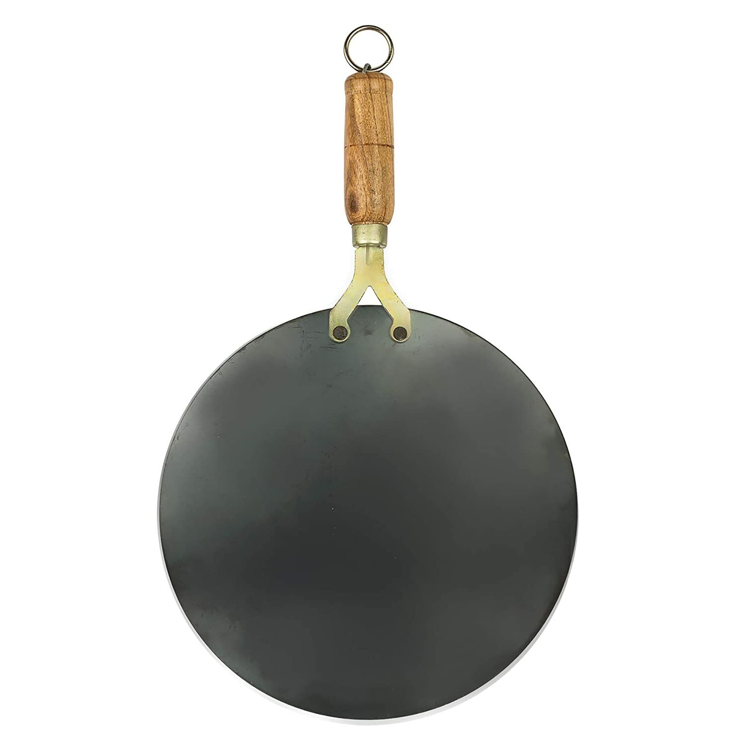 Iron Tawa for Roti/Chapathi/Chapati with Wooden Handle 26 cm