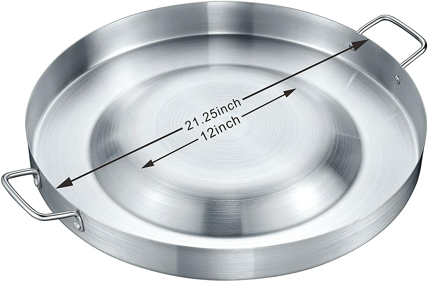 21″ Round Mexican Discada Concave Comal Bola Taco Grill Pan Frying Bowl BBQ Wok