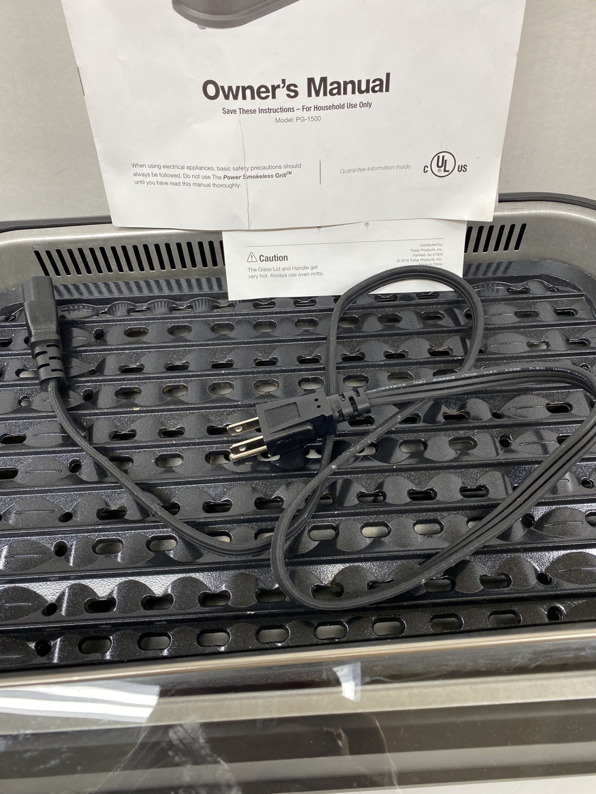 POWER SMOKELESS GRILL PG 1500 – NEW – NO BOX