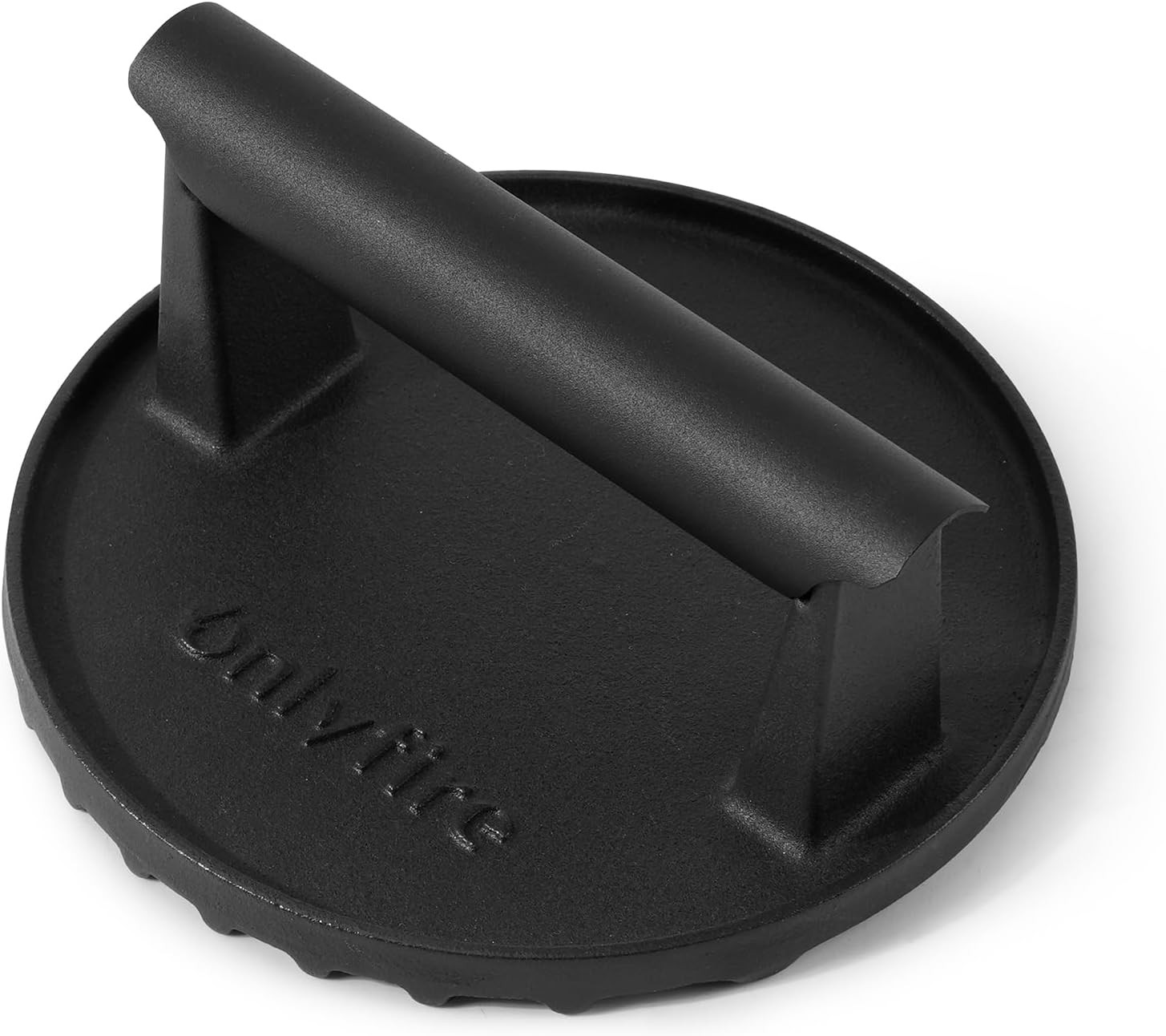 onlyfire 6 Inch Heavy-Duty Cast Iron Grill Press | Smash Burger Press Meat Steak