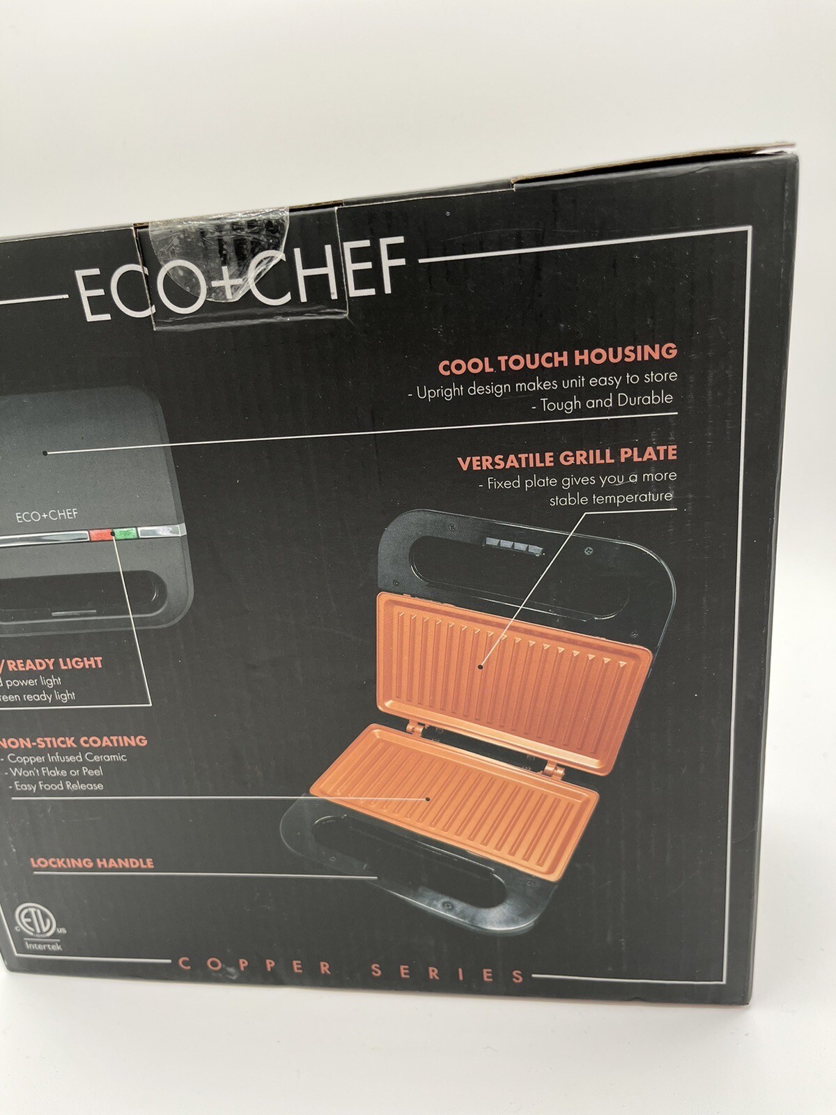 ECO+CHEF Copper Series Contact Grill Model EC-CECG 760 Watts