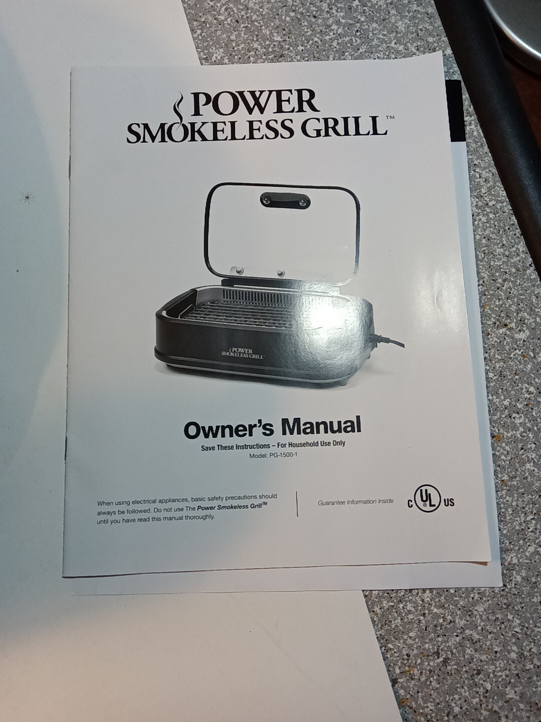 Power PG-1500 Smokeless Indoor Grill 1500 Watts TriStar Products New Without Box
