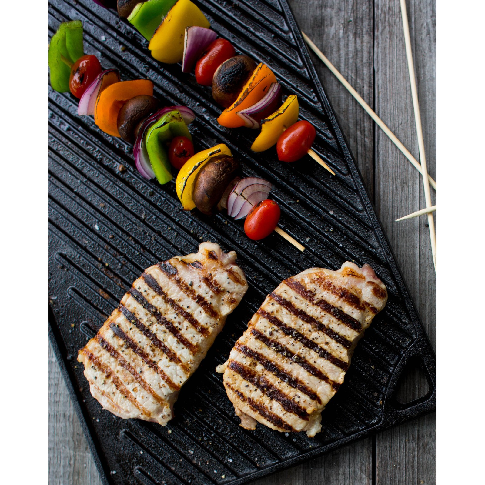 Lodge Reversible Cast Iron Grill/Griddle Pan, 16.75in. x 9.5in.