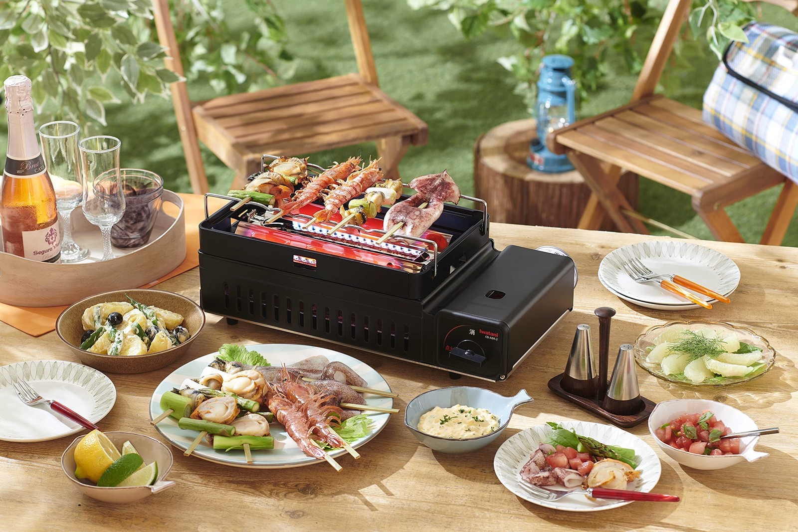 Iwatani CB-ABR-2 ABURIYA Portable Gas Grill Stove Broiled and Grilled Japan New