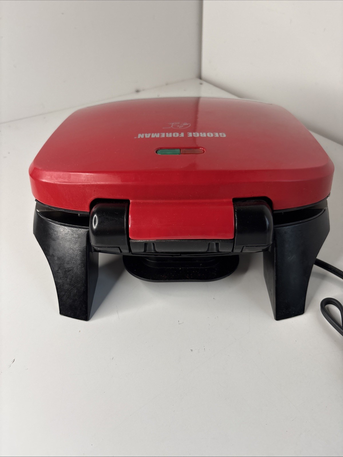 George Foreman 4-Serving Removable Plate Grill and Panini Press, Red, GRP360R