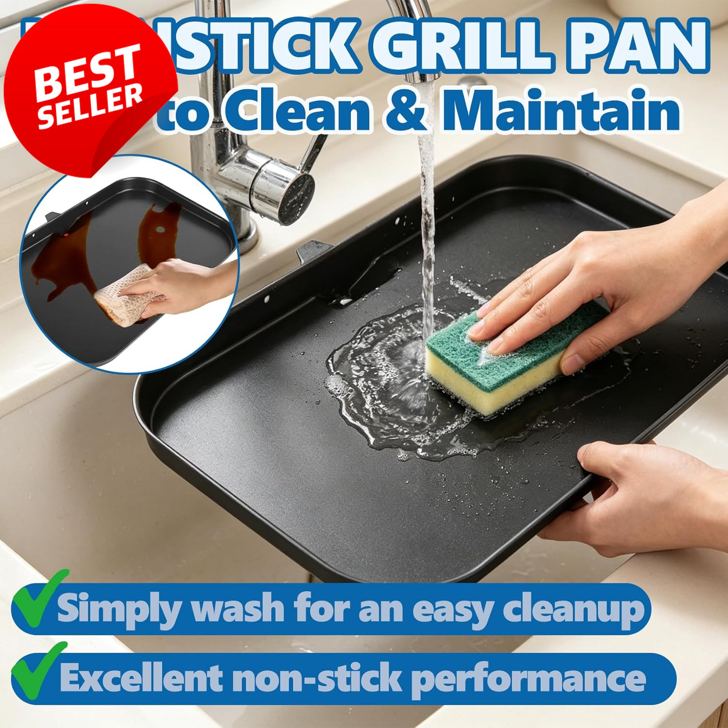 Ninja Woodfire XL Griddle Plate XSKGRIDLXL Nonstick OG850 OG951 OG952 – US