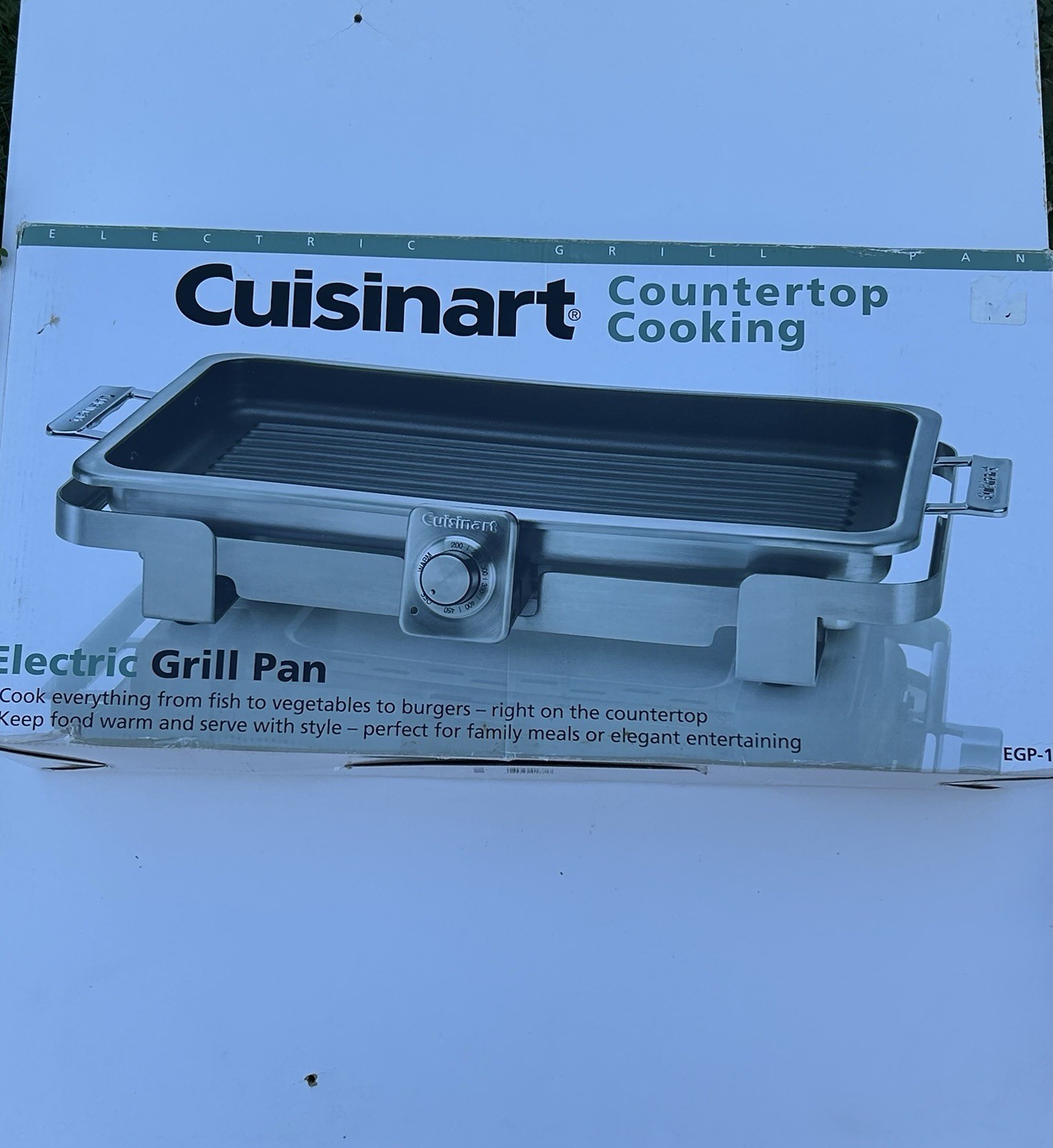 Cuisinart Electric Grill Pan EGP-18 1500W Nonstick w/ Adjustable Temp Probe