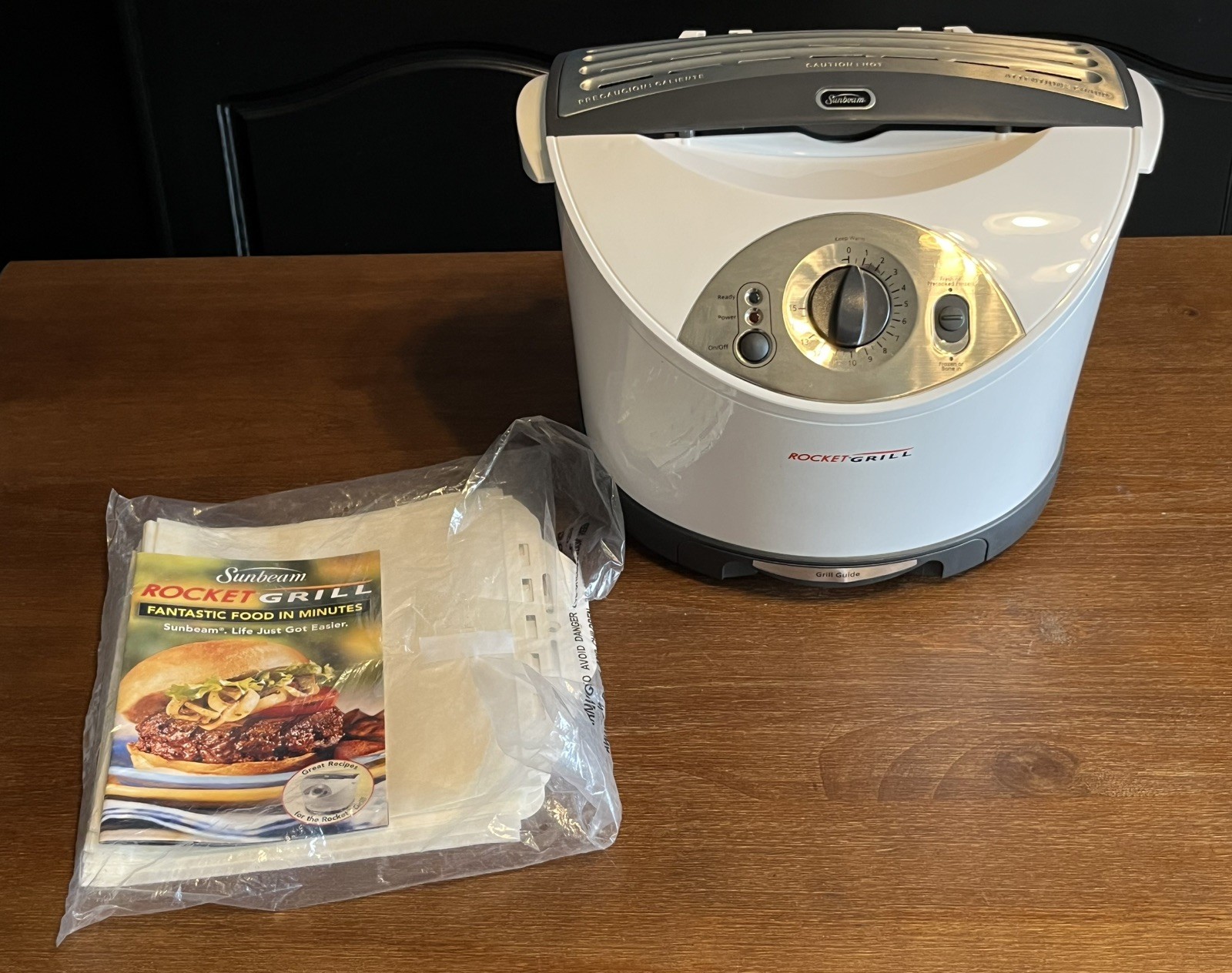 Sunbeam Rocket Grill Electric Indoor Contact Grill White 1350W Timer Portable
