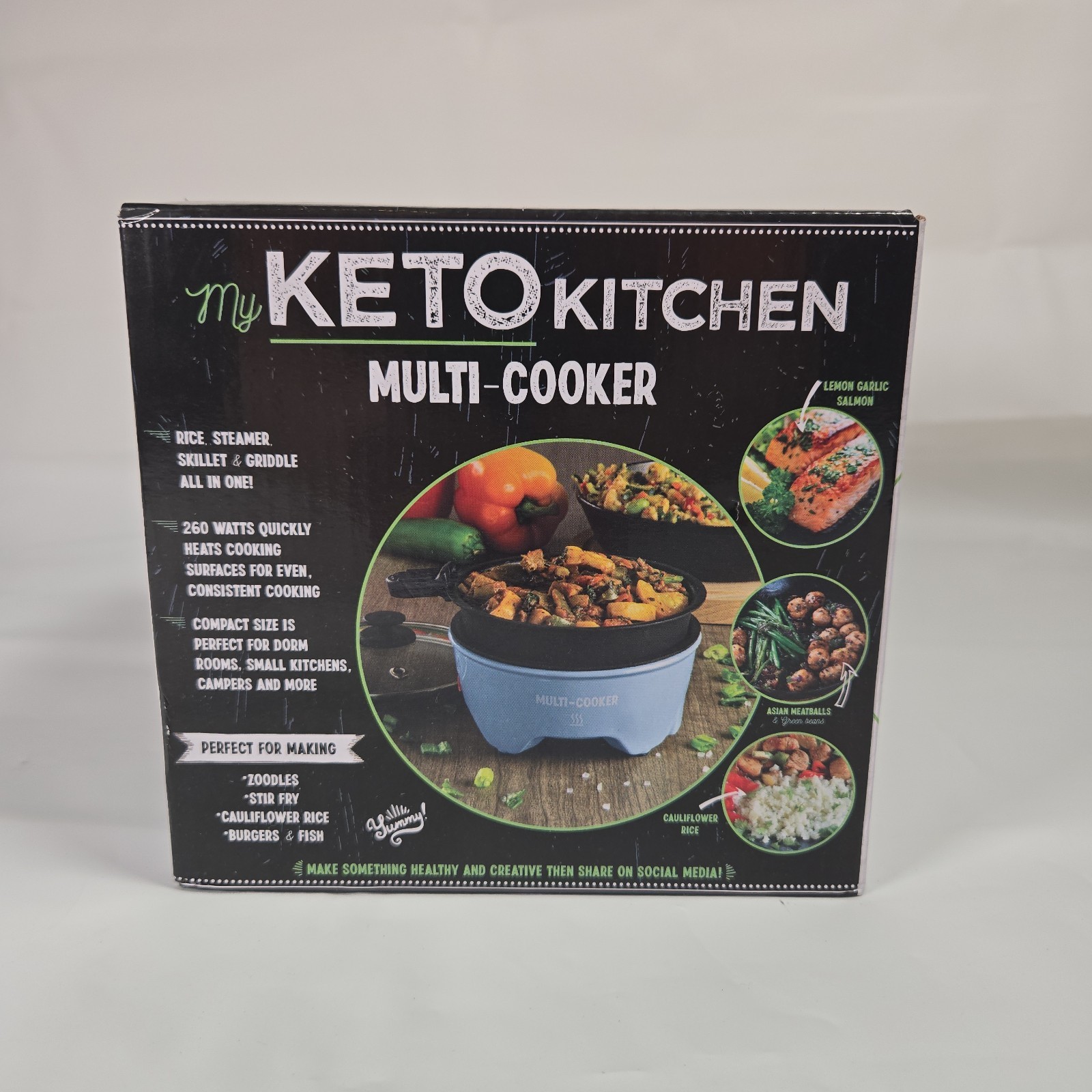 Keto Kitchen All-in-One Mini Multi Cooker Single Serve Portion Control Skillet