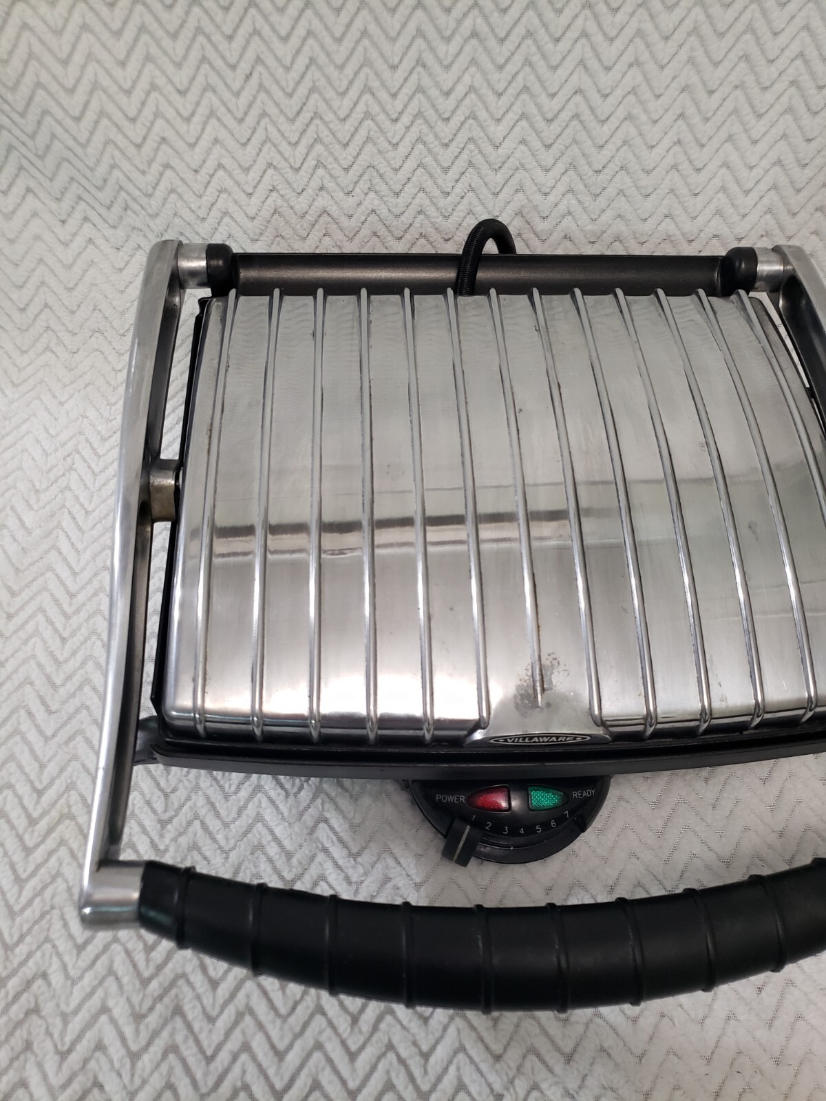 *CLEANED* VillaWare 2160 Uno Panini Grill Electric Sandwich Maker Press Machine