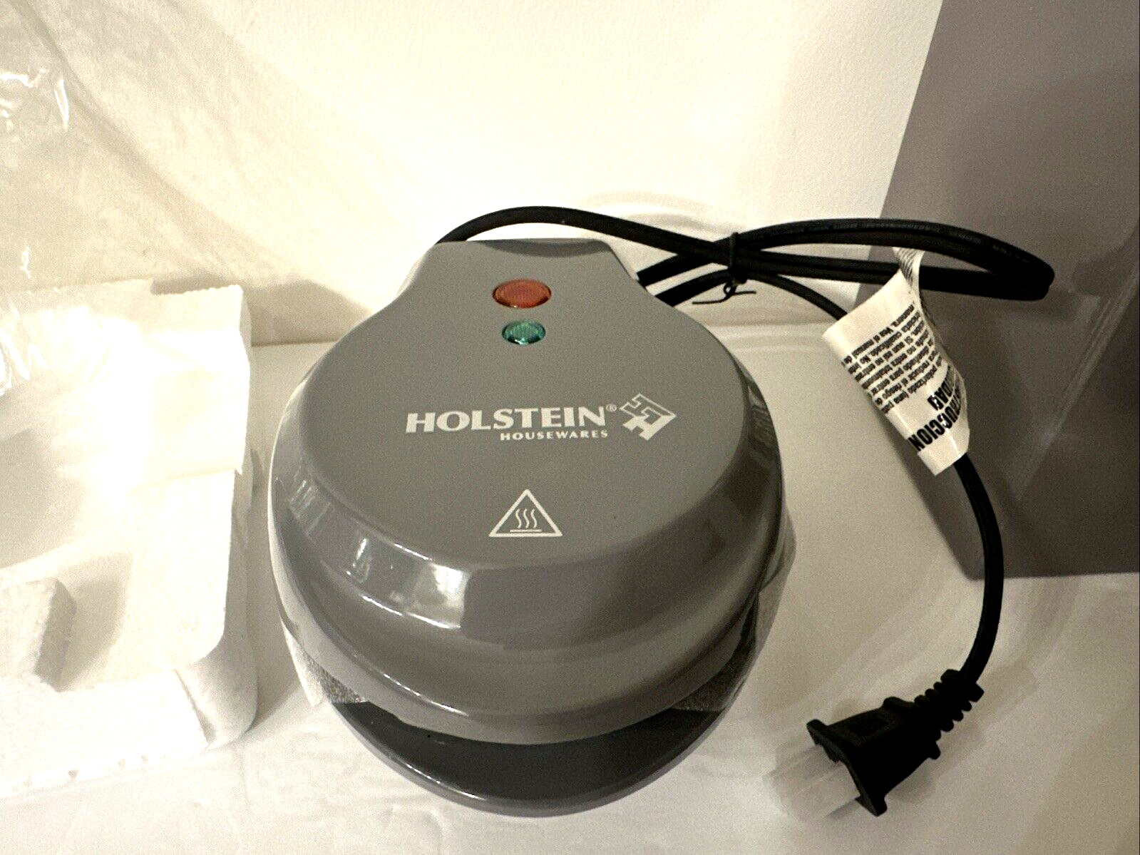 Holstein Housewares Small Personal Grill Griddle HM-09109RBS Gray NEW IN BOX