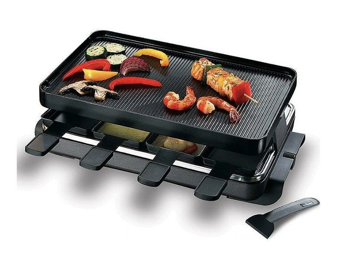 SWISSMAR 8-PersonRaclette Party Grill KF-77041 (Was A Display/Never Used/NoBox)