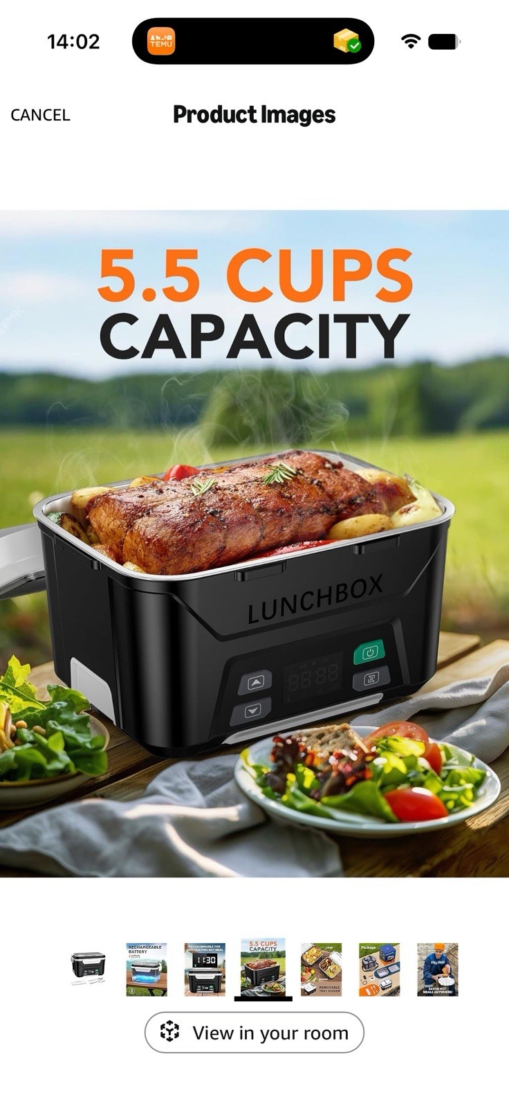 EAST OAK Cordless Electric Lunch Bo