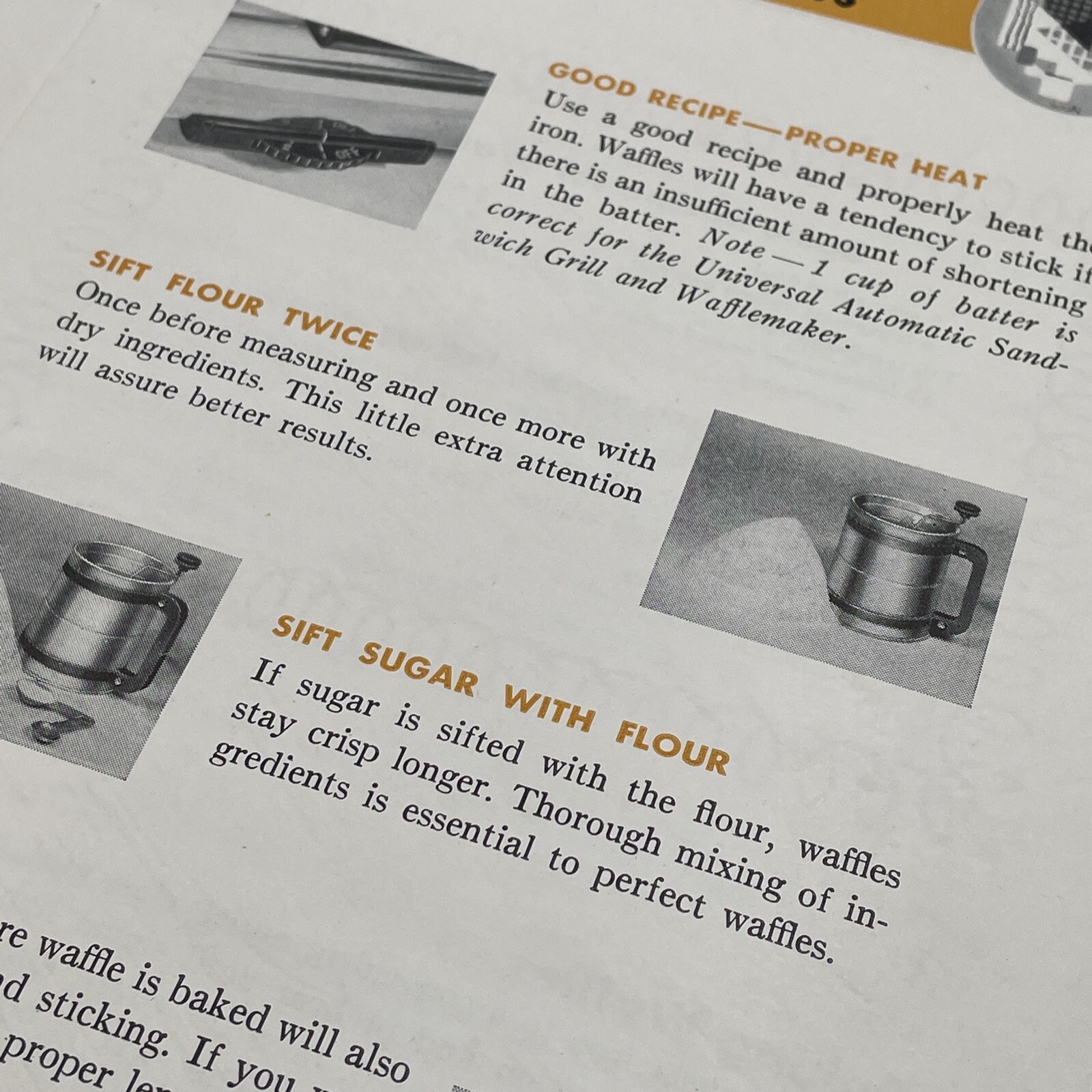 Universal Sandwich Grill Owners Manual Round The Clock Recipe Book Guide 21-2179