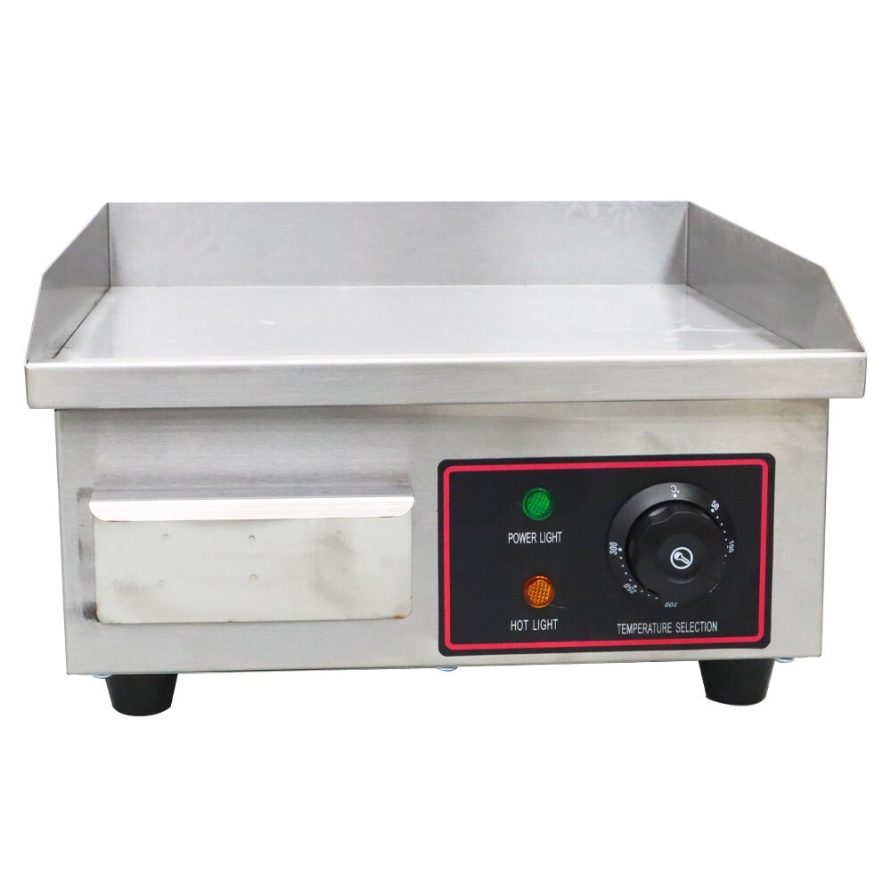 NEW 14″*11.8″ Commercial Electric Griddle Stove 110V Countertop Flat Top Griddle