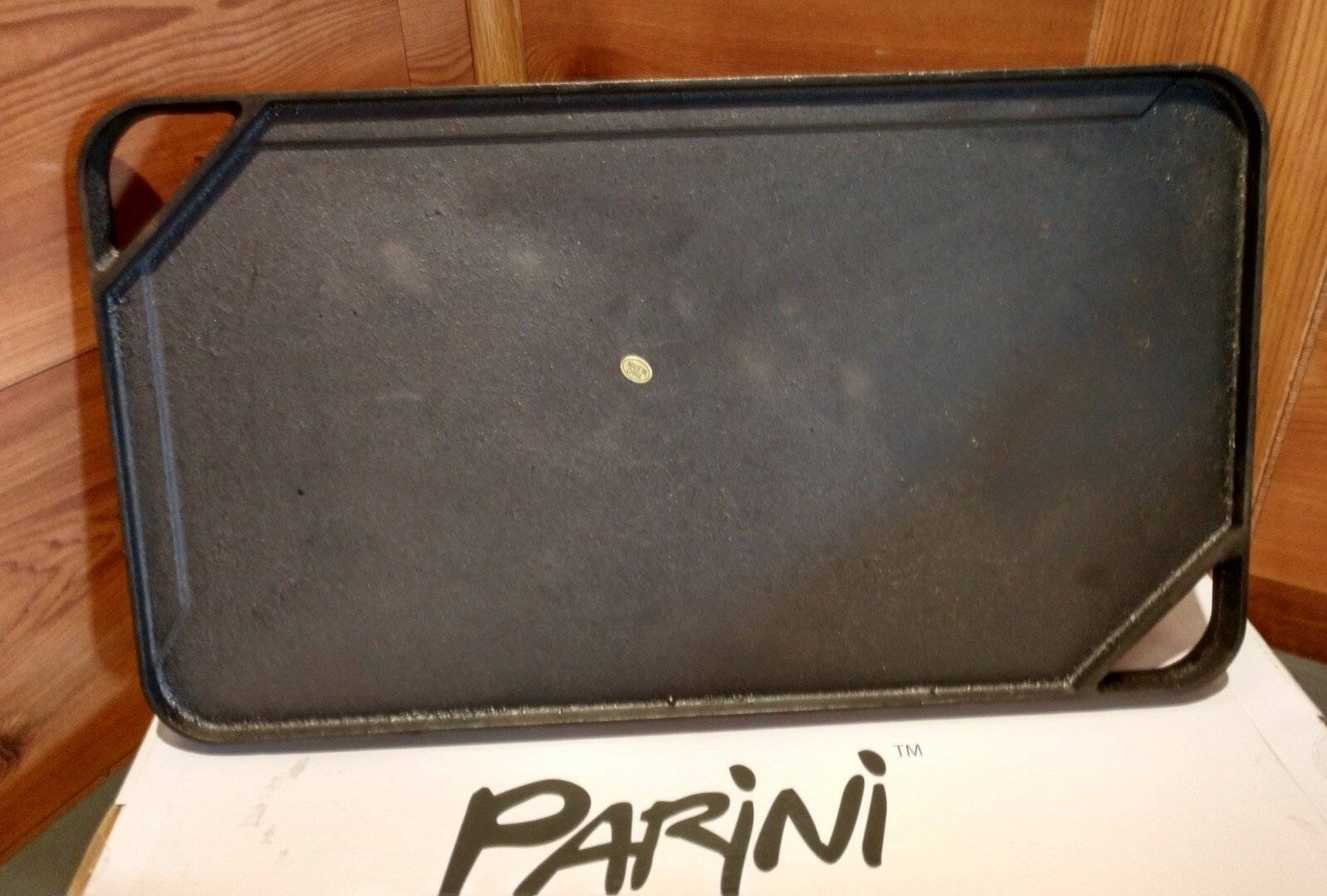 NIB 17″ X 10″ PARINI™ PRE-SEASONED REVERSIBLE CAST IRON SKILLET/GRIDDLE