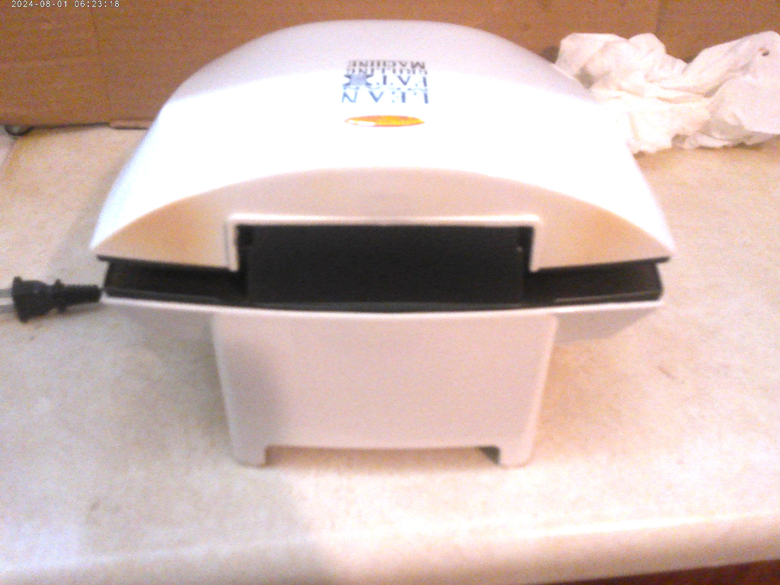GEORGE FOREMAN GR-26 CB LEAN MEAN FAT GRILLING MACHINE 1000W, LIGHTLY USED