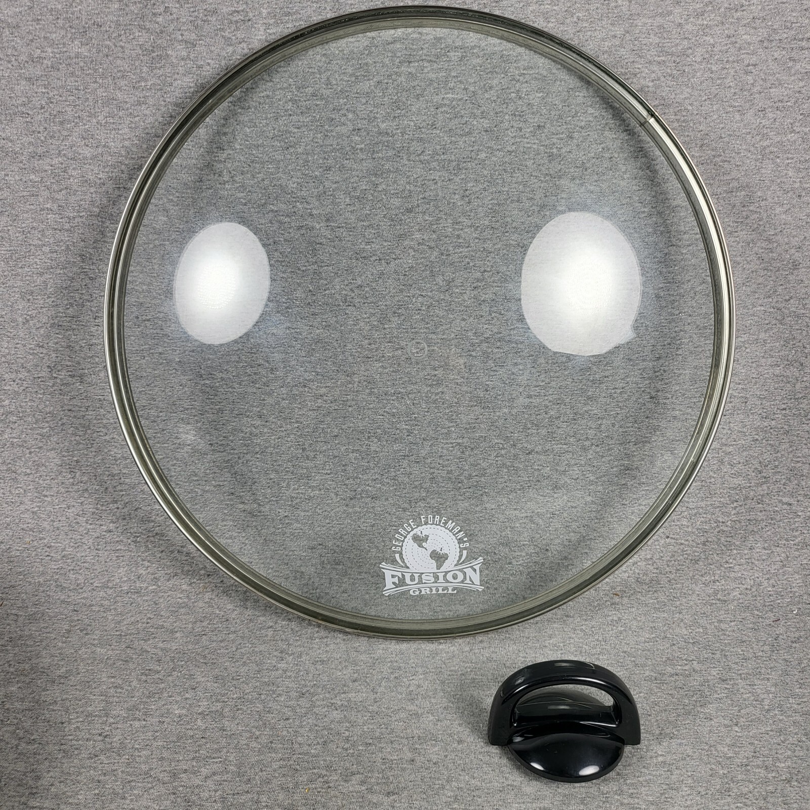 Replacement Glass Lid Only For George Foreman Fusion Grill GR70 By Salton