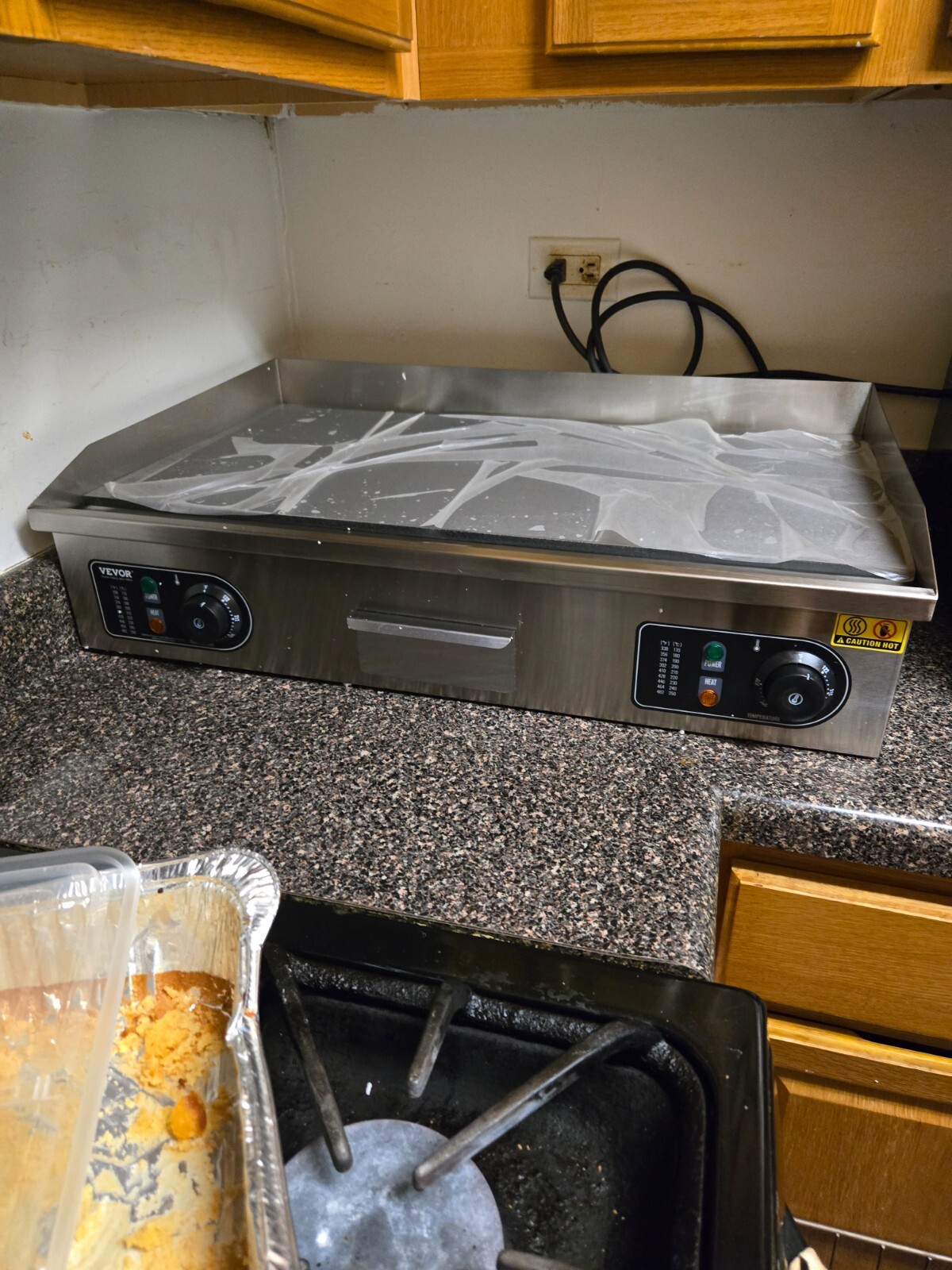 VEVOR 30 inch Electric Countertop Flat Top Griddle