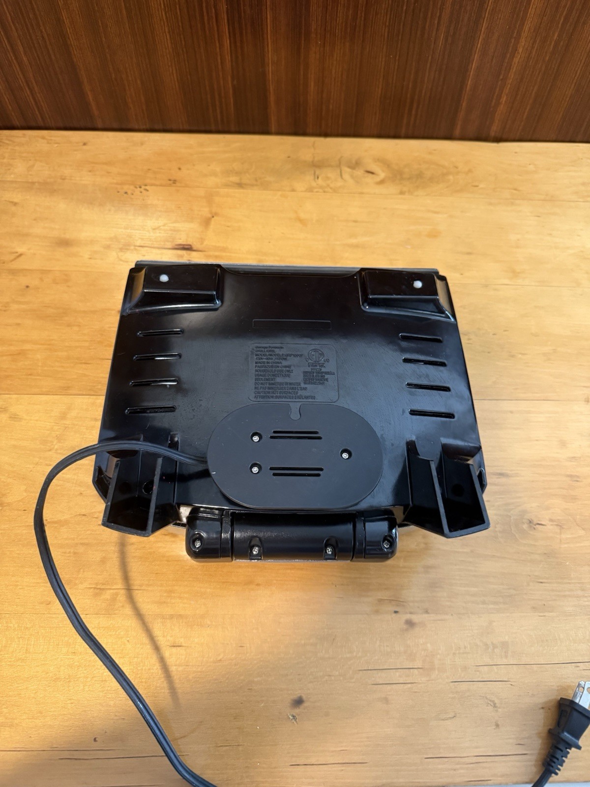 George Foreman GRP1060B Removable Plate Grill – Black