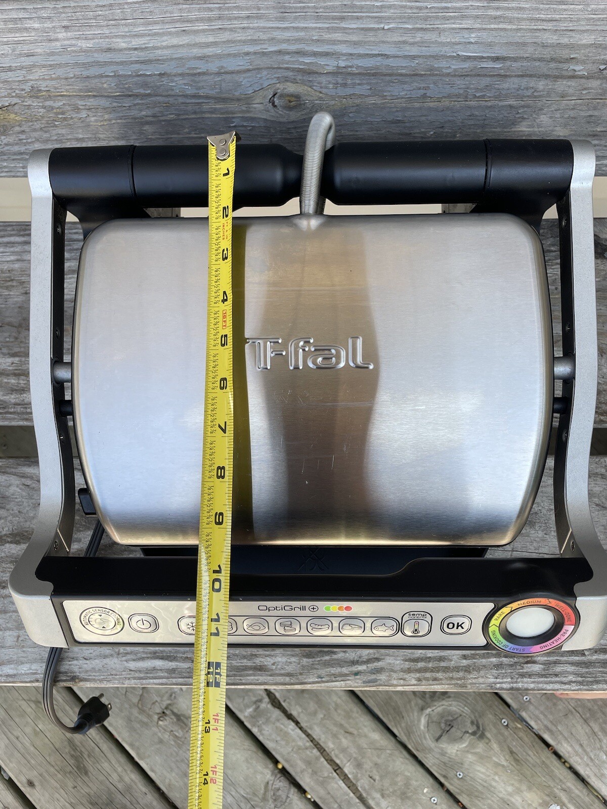T-Fal OptiGrill Plus Stainless Steel Indoor Electric Grill Tested Works Great