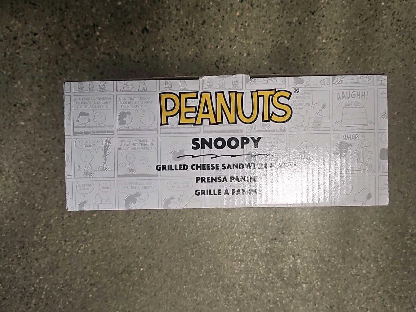 Peanuts Grilled Cheese Sandwich Maker Snoopy & Woodstock Easy CleanUp New In Box