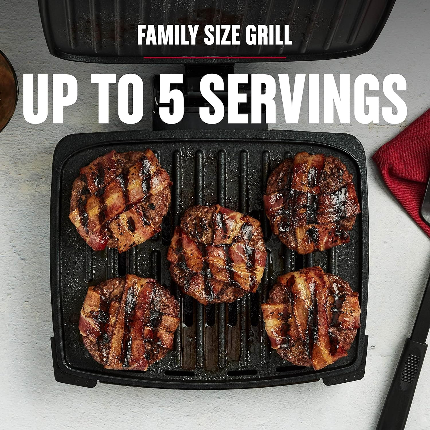 Contact Submersible Grill – 5 Servings, Adjustable Temperature Control