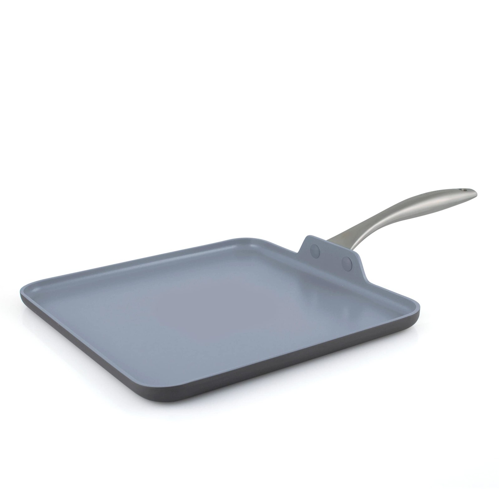 Lima 11″ Square Griddle Pan, Ceramic Nonstick, Oven Safe, Gray