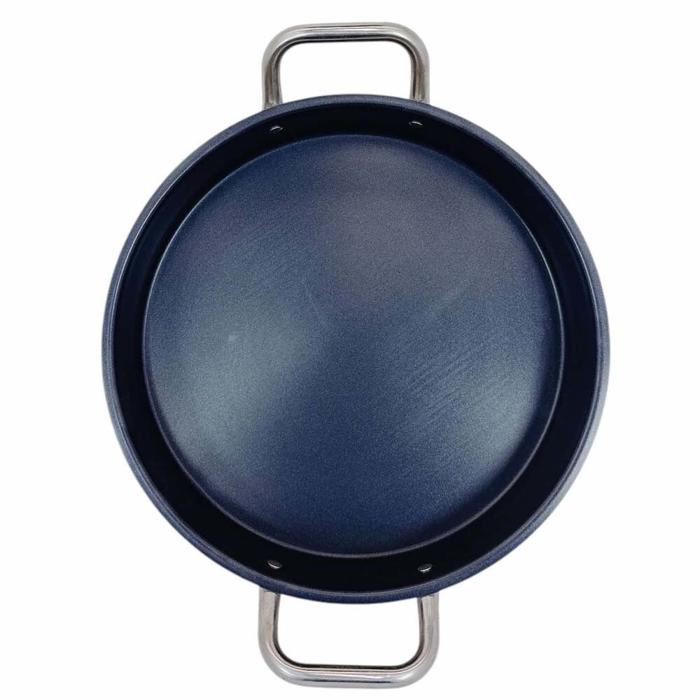 16-1/2″ Round Stainless Steel Flat Comal Griddle Pan Grill Tray Cook Non-Stick
