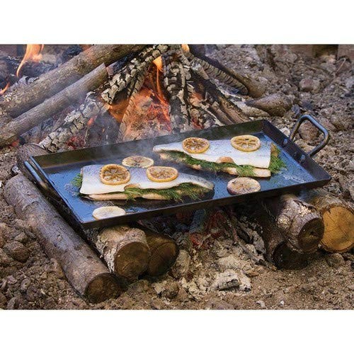 Lodge Carbon Steel Griddle, Pre-Seasoned, 18-inch , Black