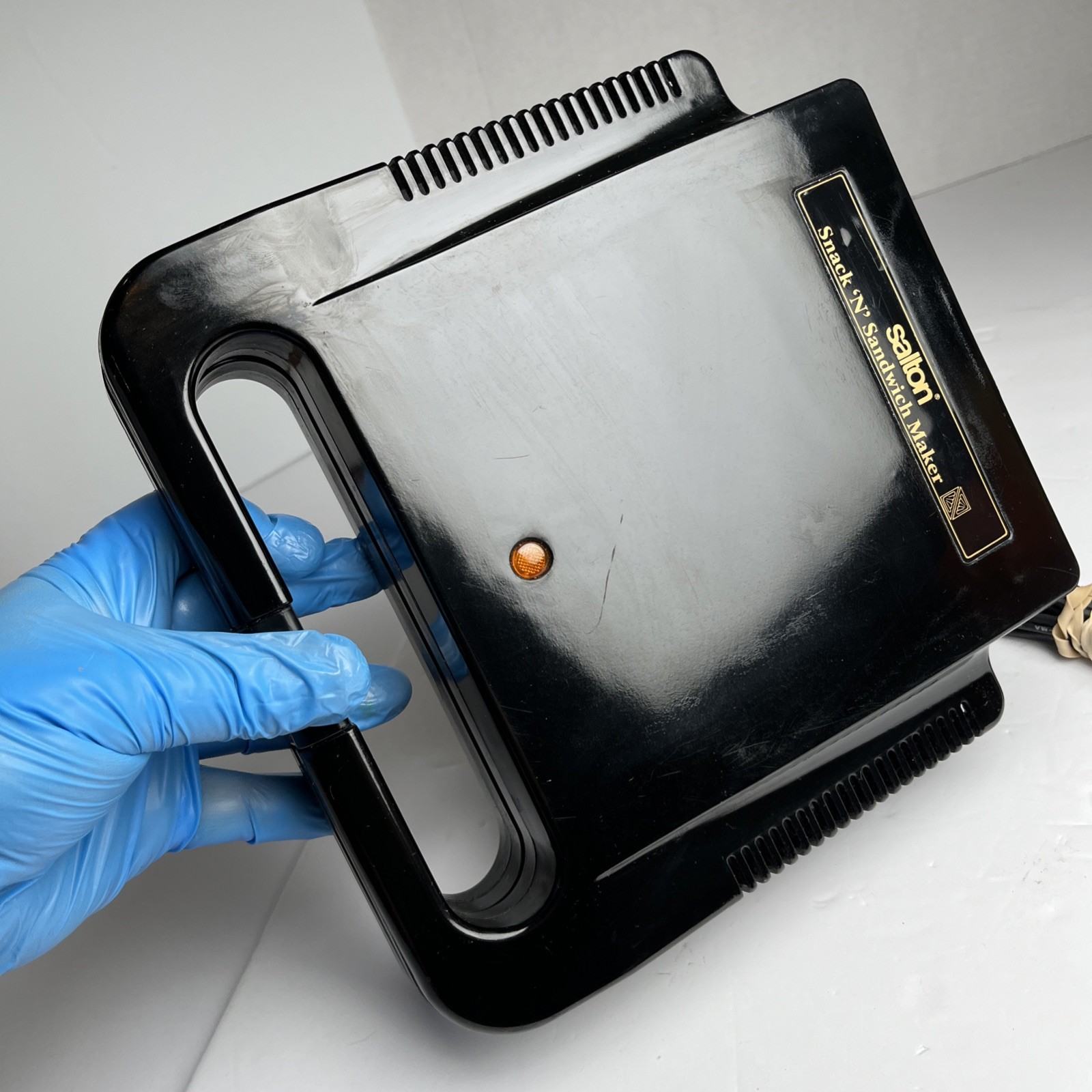 Salton SA-4 Snack ‘N’ Sandwich Maker 12V 760W Panini Crimps Seals TESTED & WORKS
