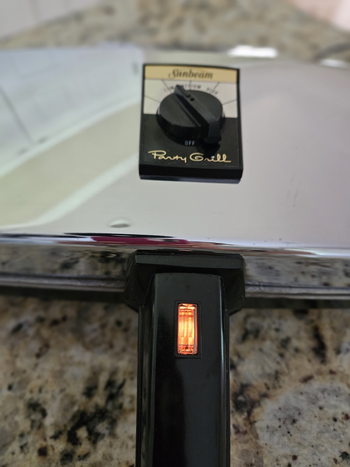 Sunbeam Party Grill 870 Electric Snack/Sandwich Maker Vintage! Tested ECU!