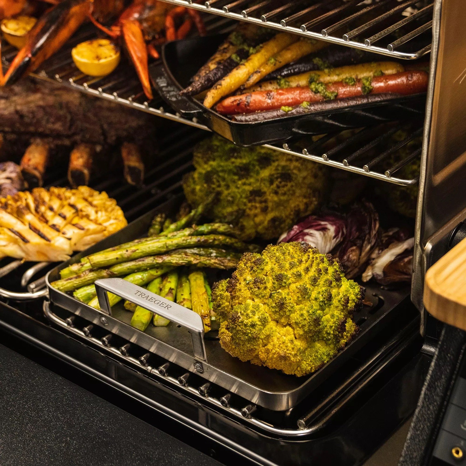 Traeger Grills ModiFIRE Fish & Veggie Stainless Steel Grill Tray BAC610