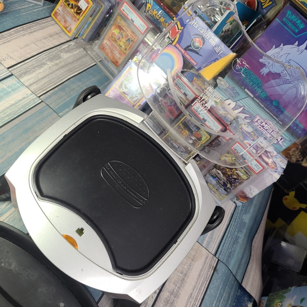George Foreman Lean Mean Fat Reducing Grilling Machine & Drip Tray BROKEN HANDLE