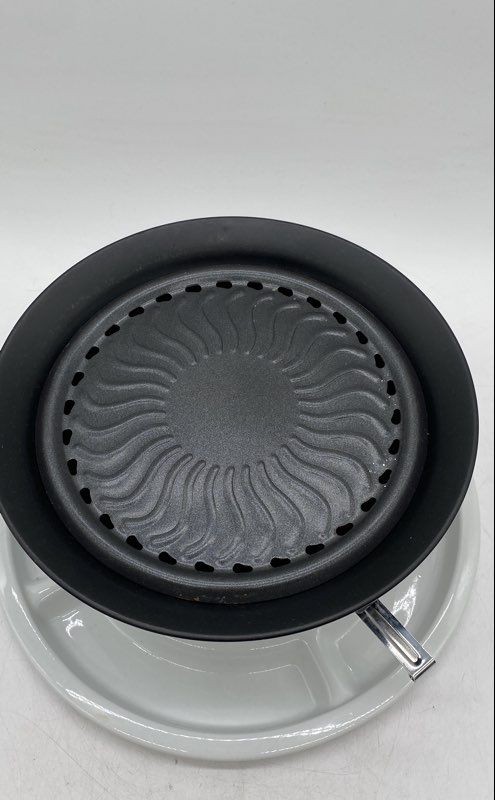 Casamoda Indoor Outdoor Ceramic Tray Table Top Smokeless Grill & Griddle Pans