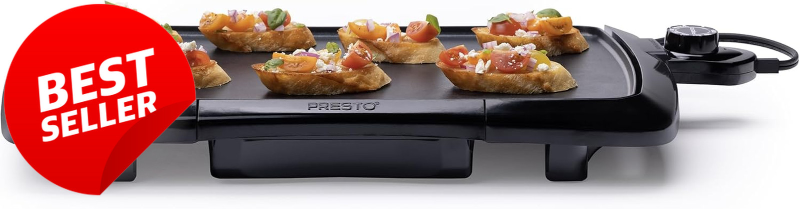Cool Touch Electric Griddle 22-Inch Nonstick Black US