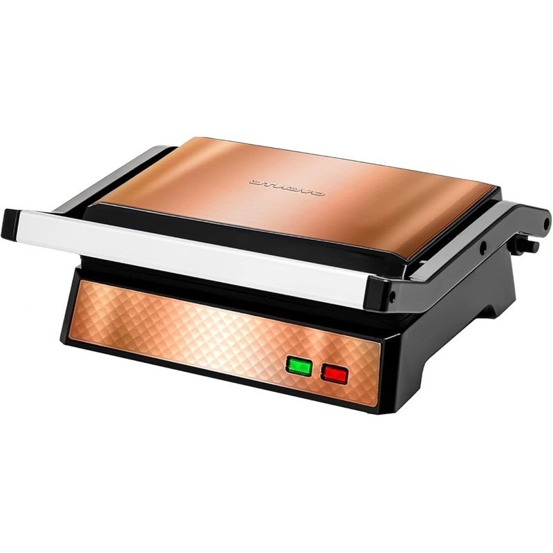 Dual Plate Electric Grill 1000W Non Stick Thermostat Panini Press Easy Clean New