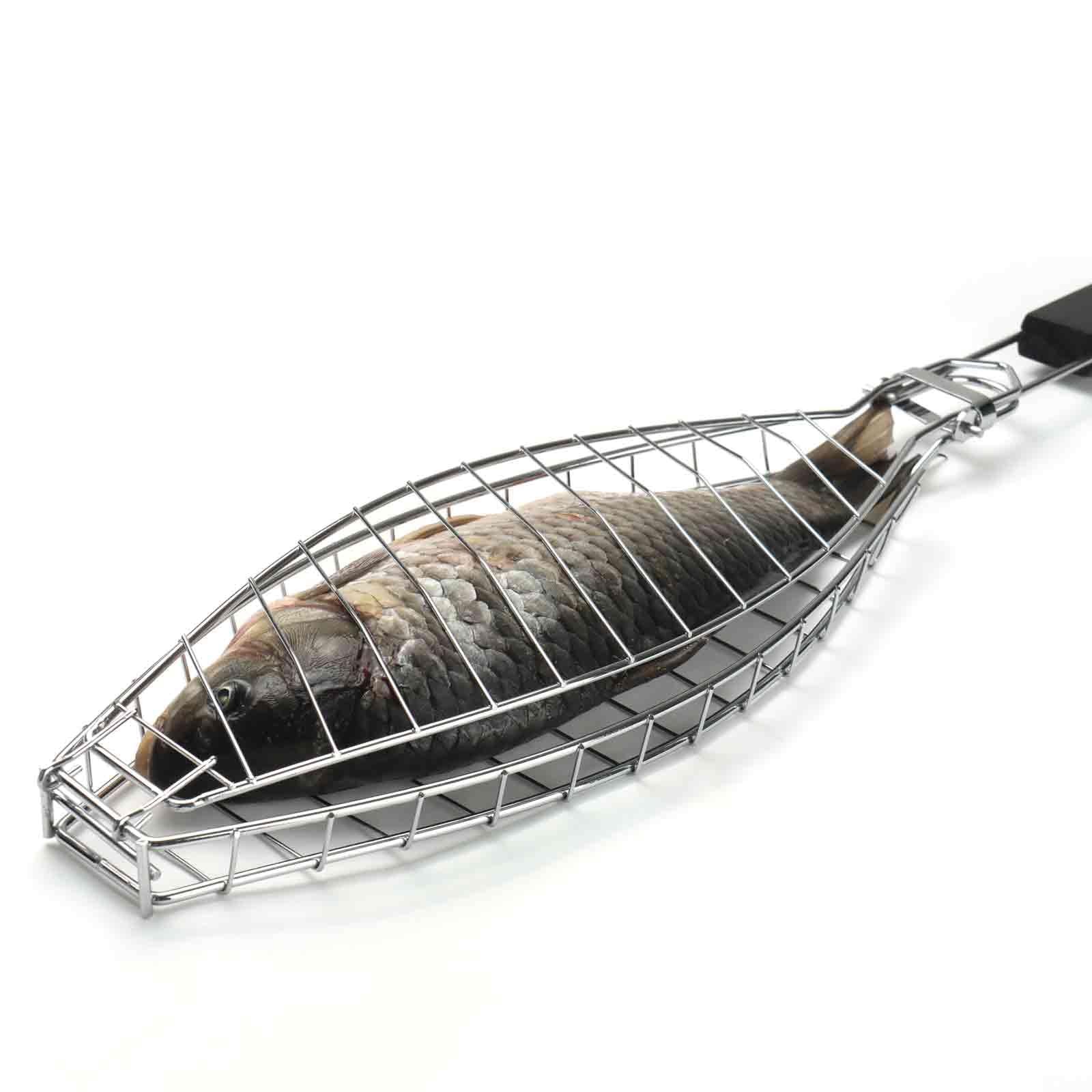 shidaishiye Fish Grill Basket, 25 inch x 6.15 x 1.2 inch, plating