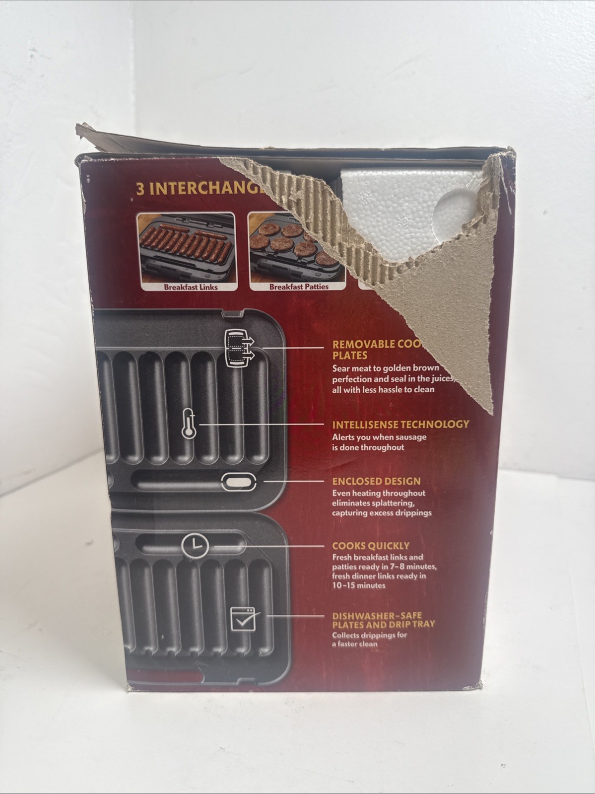 Johnsonville Sizzling Sausage Grill Plus 3-In-1 Indoor Electric (BTG-500) | NEW!