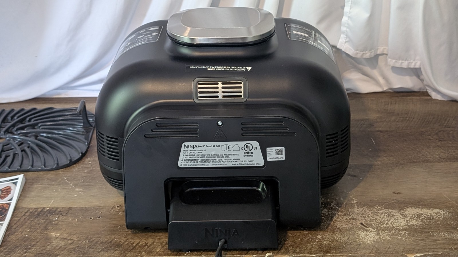 Ninja Foodi Smart XL Grill FG551 Base Unit w/ Grate Thermometer READ Description