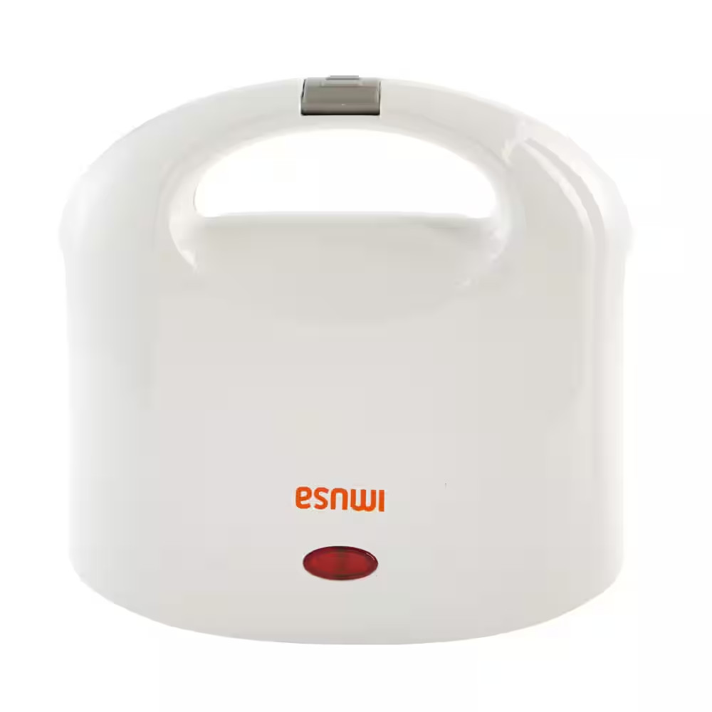 IMUSA Arepa Maker Specialty Grill 20 sq in Cooking Area White 2-Slot Locking Lid