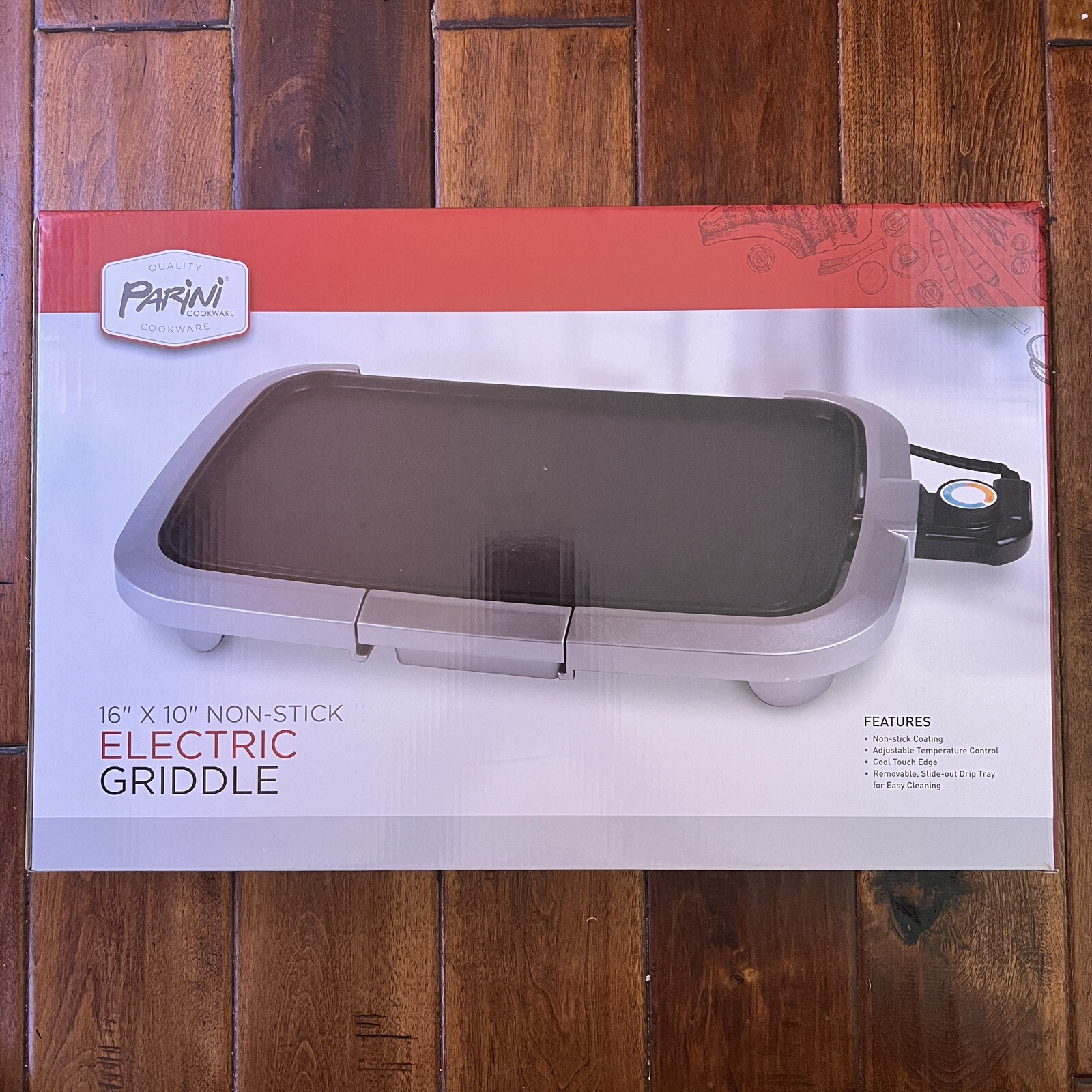 Parini 16″x10″ Electric Cook Griddle & Adjustable Temp Control Non Stick Camping
