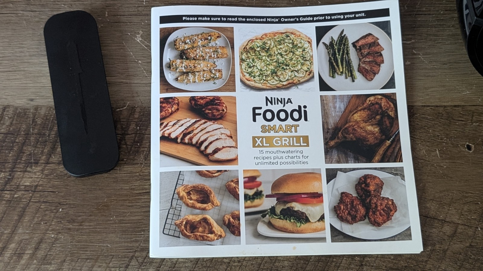 Ninja Foodi Smart XL Grill FG551 Base Unit w/ Grate Thermometer READ Description