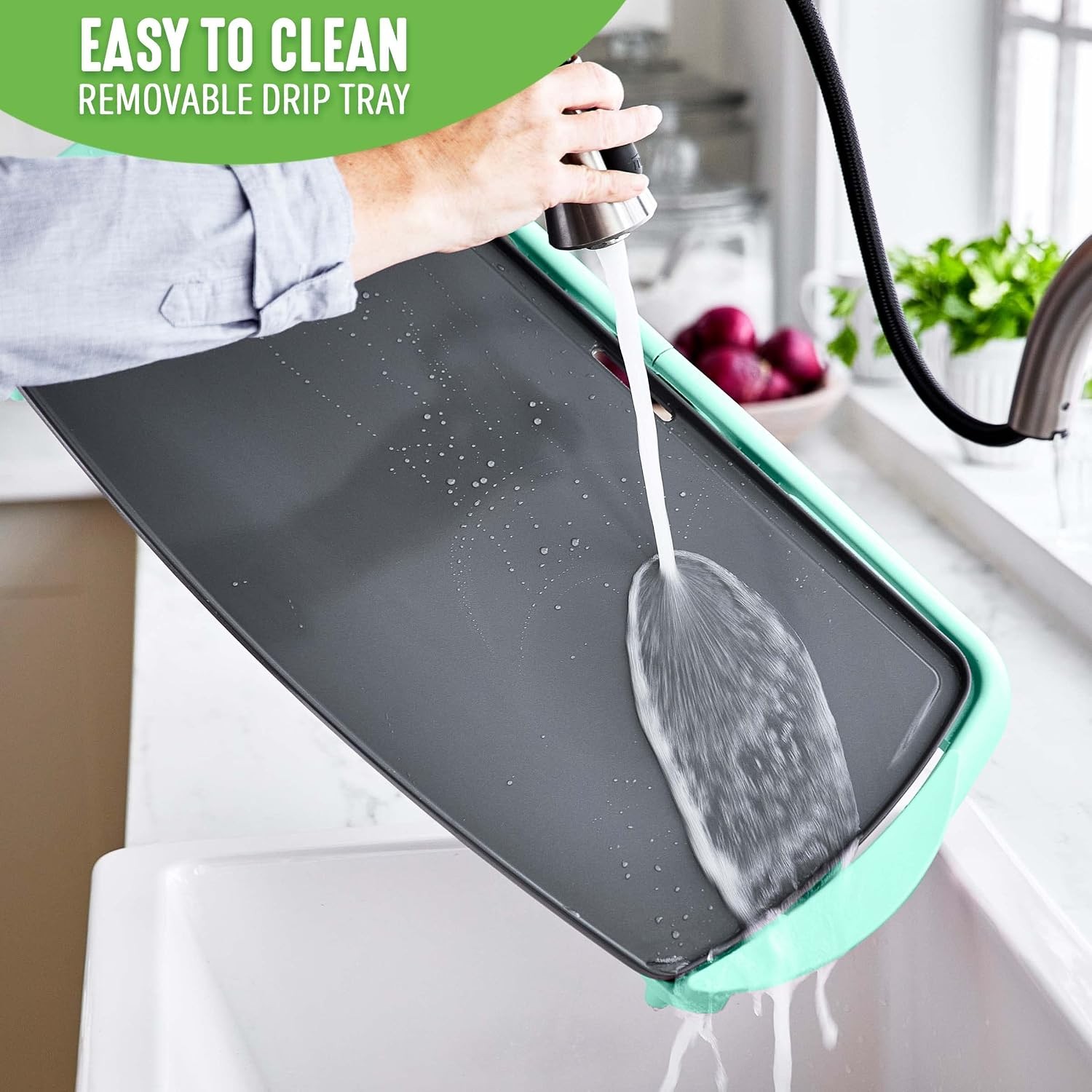 20″ Extra Large Electric Griddle Non-Toxic PFAS & PFOA-Free Ceramic Nonstick