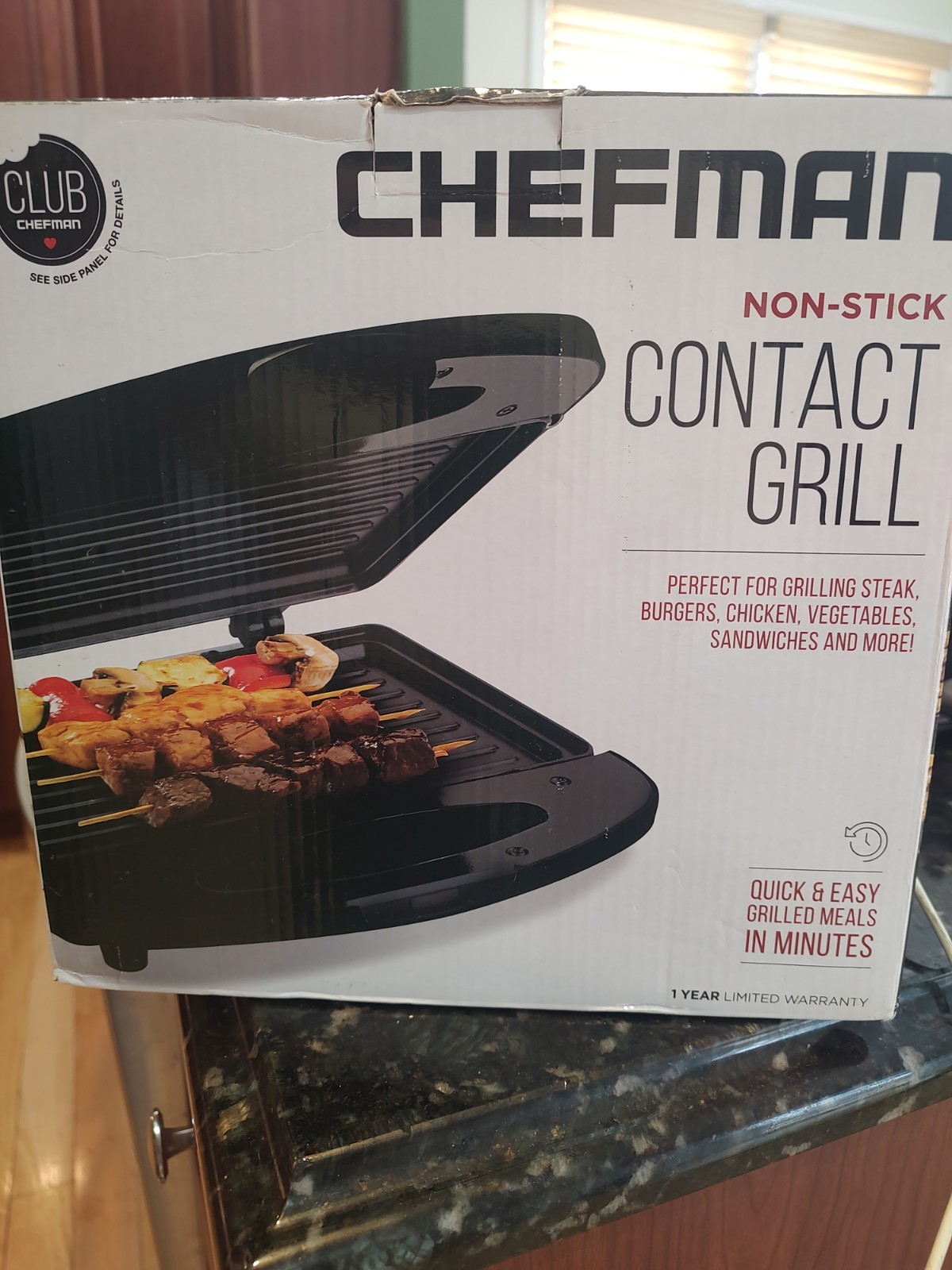 Brand New Chefman Non-Stick Contact Grill