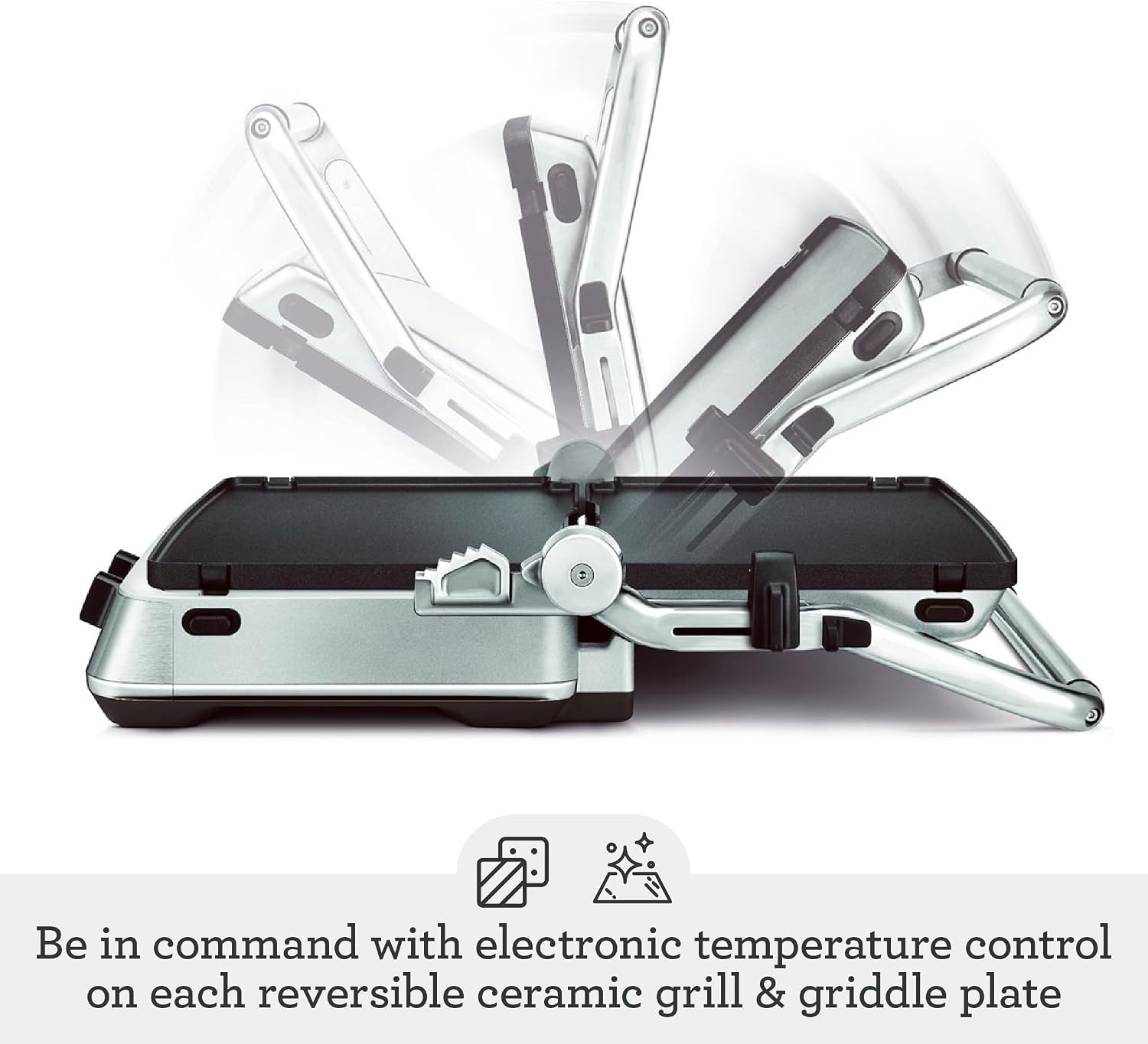 BGR700BSS Sear and Press Grill, Brushed Stainless Steel