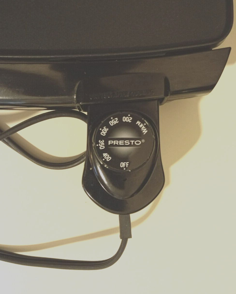 Presto 07030 Cool Touch Electric Griddle Black W/Slide Out Drip Tray – EUC
